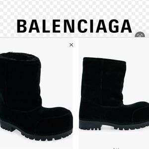 Balenciaga Black Winter Boots